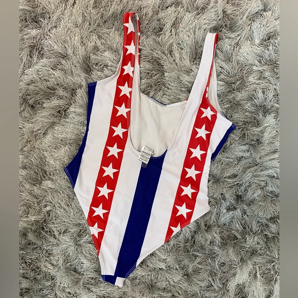 Patriotic one piece swimsuit - Picture 2 of 6
